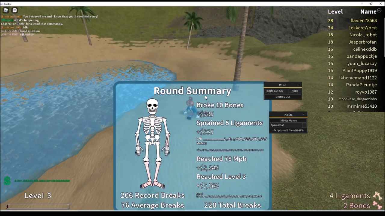 Roblox Broken Bones IV Script