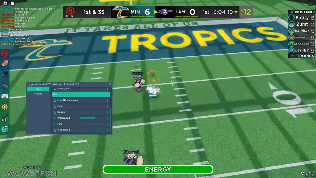 Gridiron Football 2 0 Script