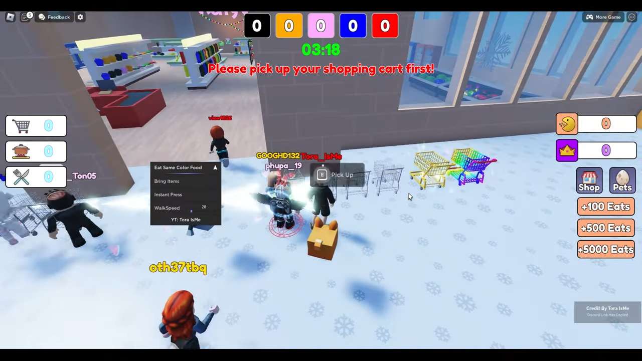 Roblox Eat Same Color Food Challenge Script