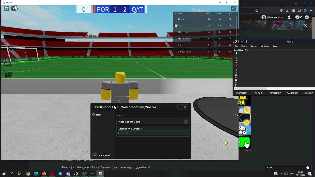 Touch Football Script Roblox