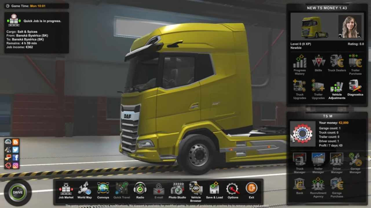 euto truck simulator 2 hack free