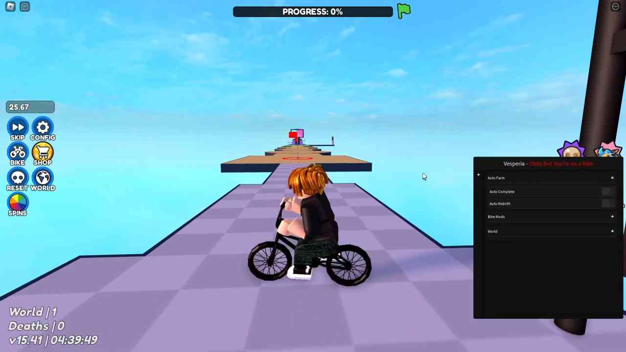 Obby But Youre on a Bike SCRIPT